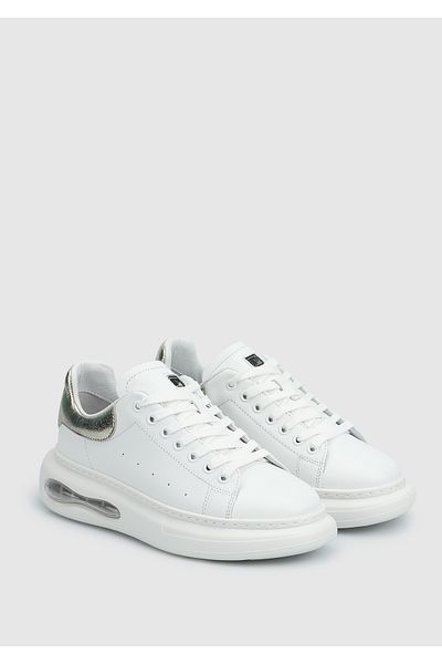 Provoq Λευκό Δερμάτινο Γυναικείο Sneaker