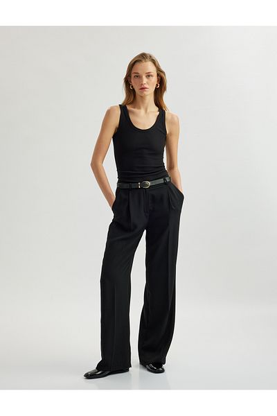 Koton Tricou fără mâneci din bumbac, cu decolteu în U