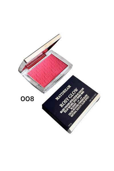MAYDREAM Rosy Glow 008 Blush: A natural flush with a soft and attractive color that lasts all day.