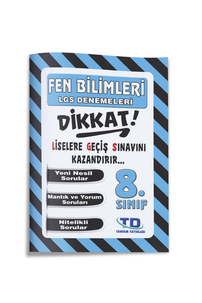 Tandem Yayınları 8.sınıf Lgs Fen Bilimleri Dikkat Denemeleri