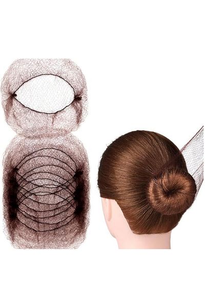 Nano Absolute Coffee Color Bun Net 12-Pack Invisible Net