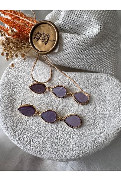 H&S AKSESUAR Design Drop Model Earrings