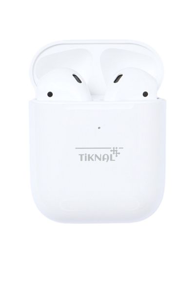 Tiknal |Earbuds clear sound, battery life of up to 10H, USB-C charging, noise reduction | White