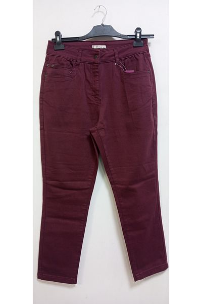 AKŞEN GİYİM Plus Size High Waist Lycra Cotton Linen Pants