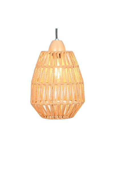 Happy Light Single Hanger Rustic Rattan Design