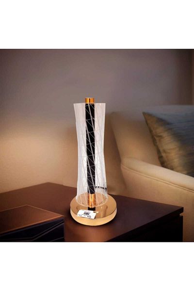 Happy Light Modern LED column lamp with golden base