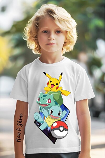 New Shine 1 تي شيرت هدية عند شراء 6 أو أكثر في السلة - تي شيرت أطفال كبير الح...
