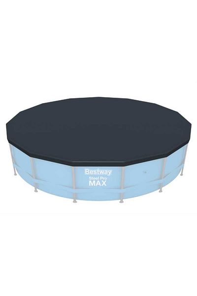 BESTWAY غطاء دائري للمسبح - 460 سم - أسود