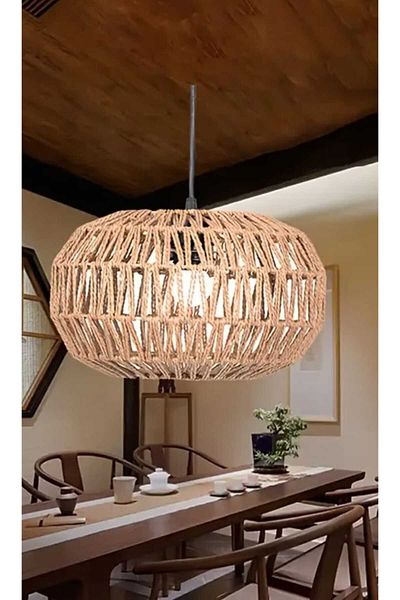 Happy Light Single Hanger Rustic Rattan Design