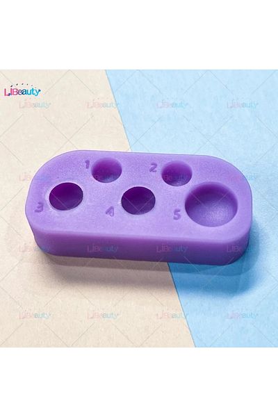 Choice Rectangle-Purple Libeauty 1 Pcs Mini Silicone Palette 6 Function Tray For Lash Lift And Tint Brow La