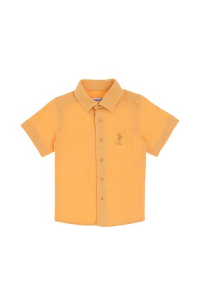 U.S. Polo Assn. Оранжева плетена риза за момче 50300743-VR202