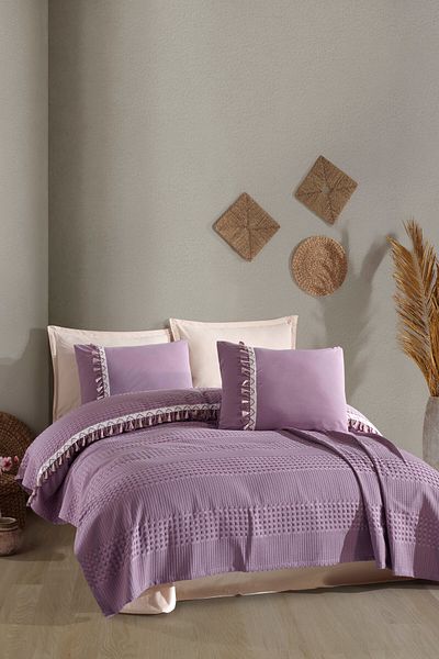 Clasy Tasseled Pique Set - Boutique Double Bohamline