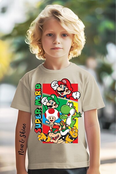 New Shine 1 تي شيرت هدية عند شراء 6 أو أكثر في السلة - تي شيرت مطبوع للأطفال ...