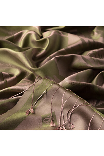 ipekevi Μεταξωτό σάλι με μοτίβο Οθωμανικού Πράσινου Νεβ Κήπου