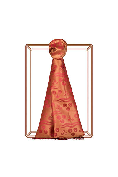 ipekevi Шовковий шарф з мідним візерунком Чінтемані