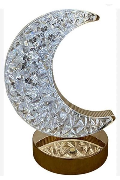 Happy Light Crystal Night Light with Touch Control Adjustable Brightness 3 Color Modes
