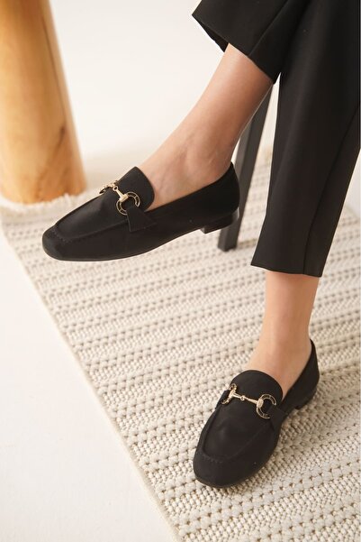 Artgoo حذاء باليه نسائي أسود مريح للاستخدام اليومي وأنيق ومفصل من جلد أكسفورد...