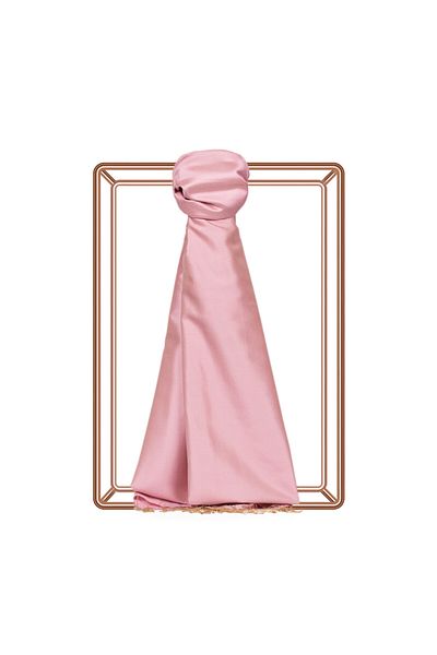 ipekevi Candy Pink Plain Silk Shawl