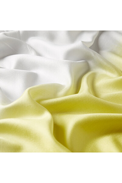 ipekevi Жовтий білий деграде шовковий шарф