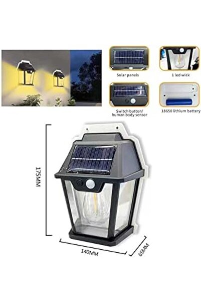 Happy Light مصباح جداري على حائط يعمل بطاقه الشمسيه مثالي لإضاءة مساحاتك الخا...