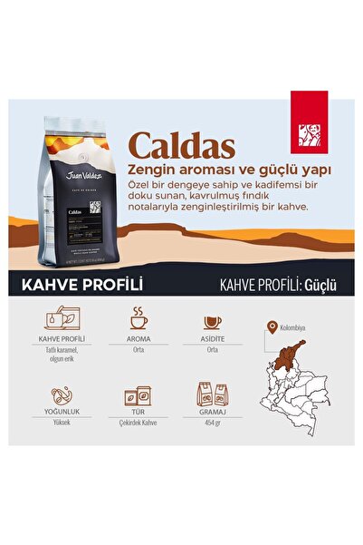 JUAN VALDEZ Caldas Çekirdek Kahve 454gr