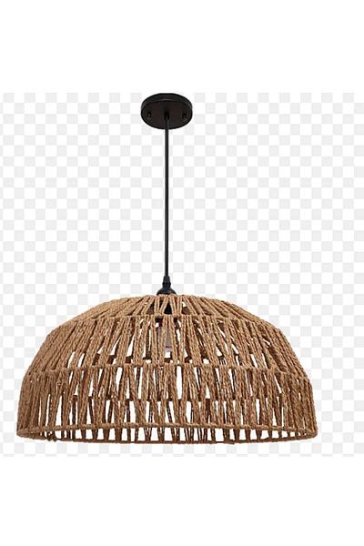 Happy Light Single Hanger Rustic Rattan Design