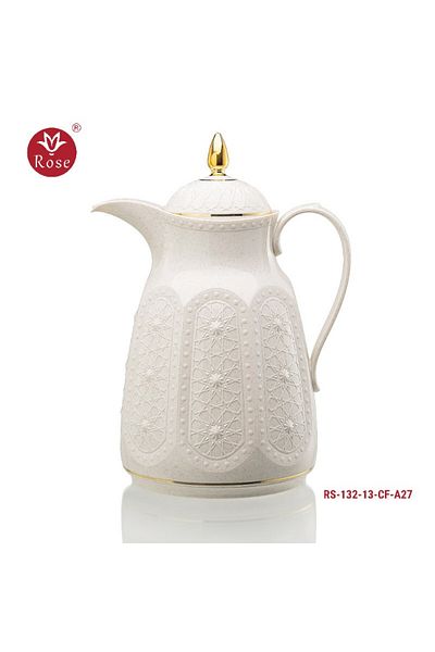 Rose Rs-132-1.5 liter coffee thermos with Islamic rose pattern (1300) ml