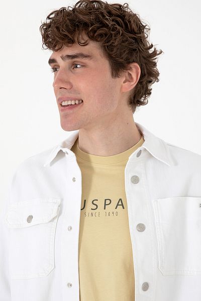 U.S. Polo Assn. Men's Ecru Jean Shirt 50304381 -Vr019