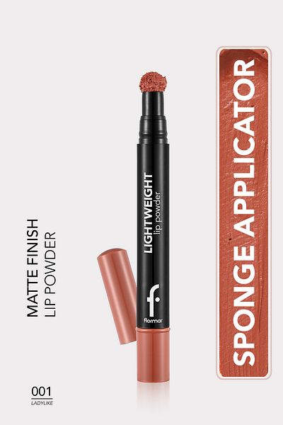Flormar Hafif Yapılı Mat Dudak Pudrası (Ten) - Lightweight Lip Powder - 001 Ladylike - 8682536007436