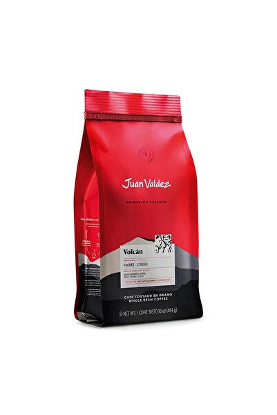 JUAN VALDEZ Volcan Espresso Çekirdek Kahve 454gr, Koyu Kavrulmuş Kolombiya Kahvesi