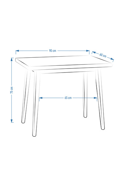 VİLİNZE Avanos Mdf Sabit Mutfak Masası - 60x90 Cm