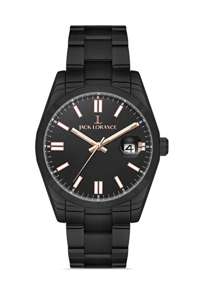 JACK LORANCE Jl.G1152704 Black Steel Men's Wristwatch