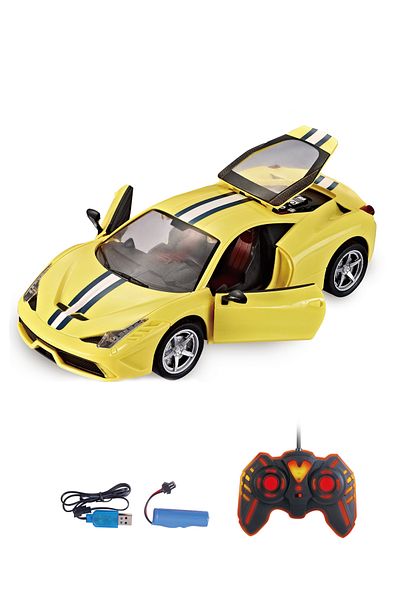 PLAYZO High-Speed Remote Control Sports Car with Opening Doors Rechargeable RC Racing Car