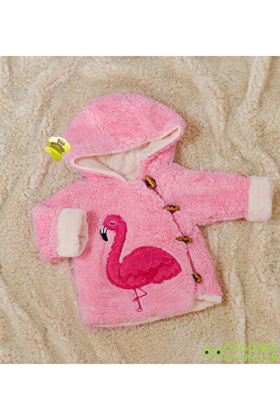 ÖZGÜNER Seviml Figürlü Peluş Bebek Mont(3-6Ay;9-12Ay)