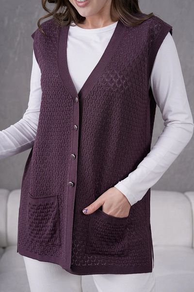 nacar çarşı Women's Seasonal Knitwear Vest - Mother's Vest - Stylish and Comfortable Fit