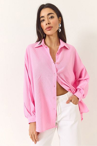 Bianco Lucci Női Jacquard vászon ing60171028