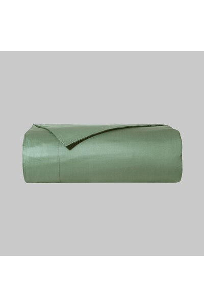 Sarev Monochrome %100 Pamuk Saten Nevresim Tek Kişilik-Forest Green