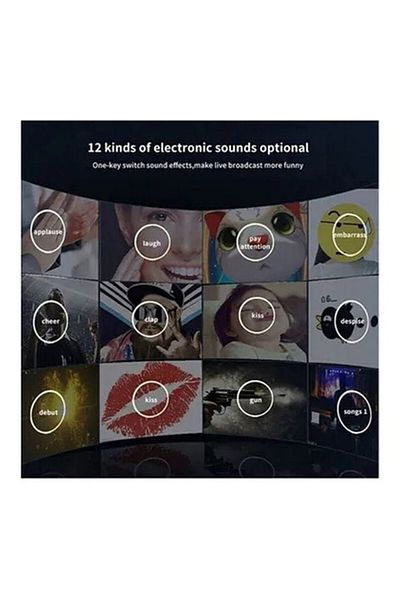 COOYA Microphone Set, 13-Piece Multifunctional Professional Live V8 Sound Card, PSM-Mic02-BM800