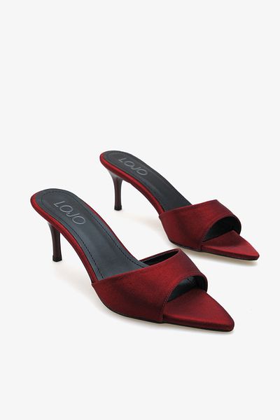 LOJO Women's Pointed Toe Heeled Daily Slippers Parlas