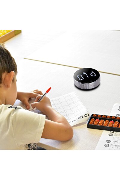 Generic مؤقت مطبخ رقمي مغناطيسي كبير - عد تنازلي مع إضاءة ثابتة، 3 مستويات للصوت