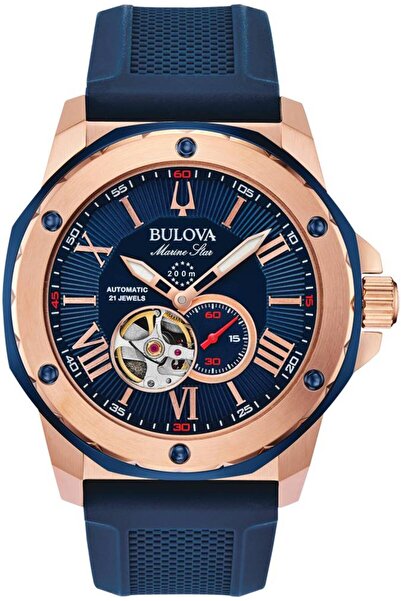 Bulova ساعة رجالي بولوفا 98A227، أوتوماتيكية، 45 ملم، 20ATM