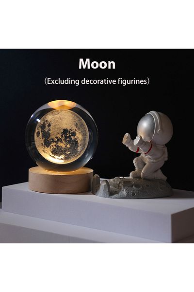 Choice Moon Crystal Ball Night Light LED Galaxy Children Night Lamp For Bedroom Ambient Light Creative Gift