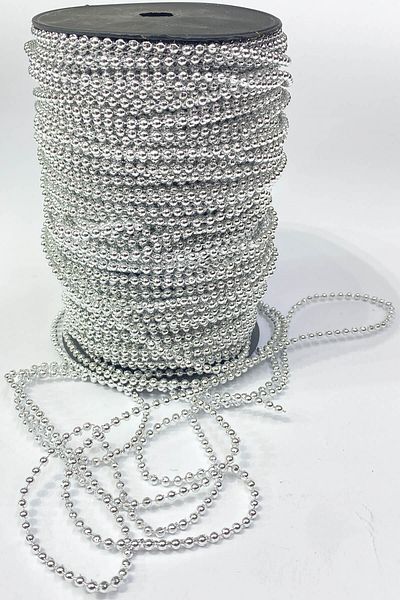 Hayalperest boncuk Plastic Strip Round Pearl 4 mm 10 Mt