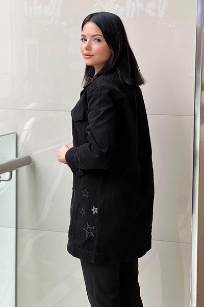Nuss Denim Jacket with Star Detail on the Collar