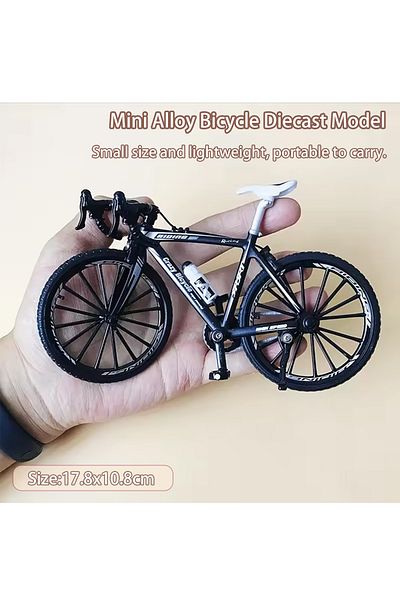 Choice Black-1 1:10 Mini Alloy Bicycle Diecast Model Finger Mountain Miniature Metal Bike Racing Toy Simula