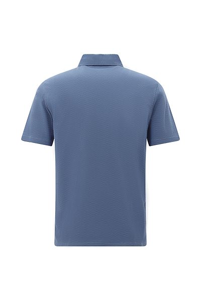 Abdullah Kiğılı Cotton Polo Collar T-shirt - Regular Fit, Patterned Embroidered and Mercerized