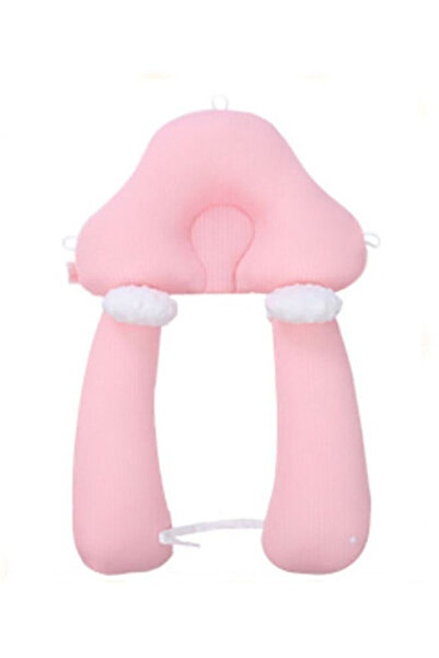 COOYA Baby Shaping Pillow, Newborn Comfort Pillow Sleeping Pillow Prevention of Flat Head Syndrome, Pink