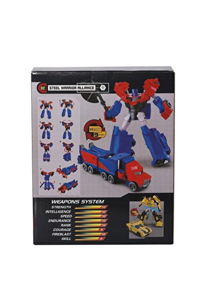 Genel Markalar Nessiworld LJ1652 Metal Gövdeli Dönüşebilen Robot -Gepettoys