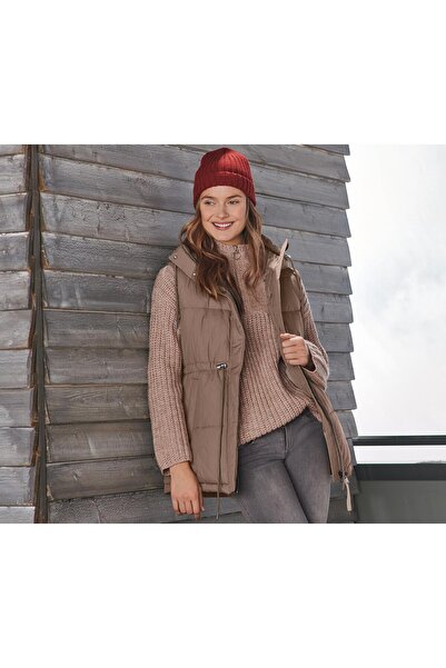 Tchibo Quilted Vest, Brown