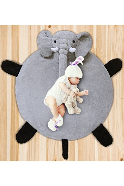 Özgüner Oyuncak Bebek Oyun Halısı 120 Cm Filli Oyun Matı (%100 Yerli)